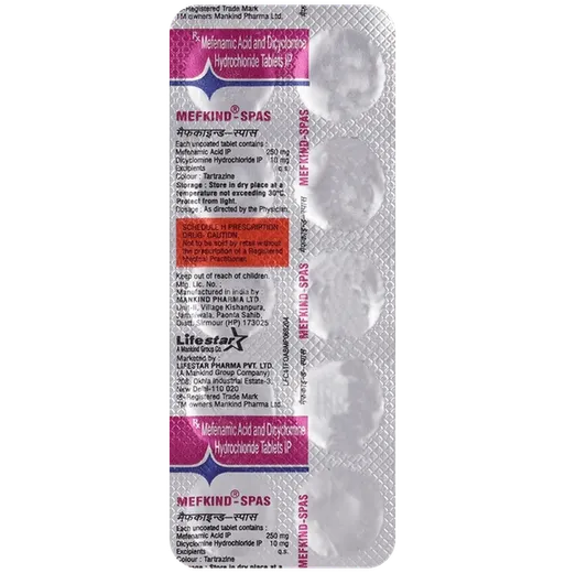 mefkind spas tablet 10's